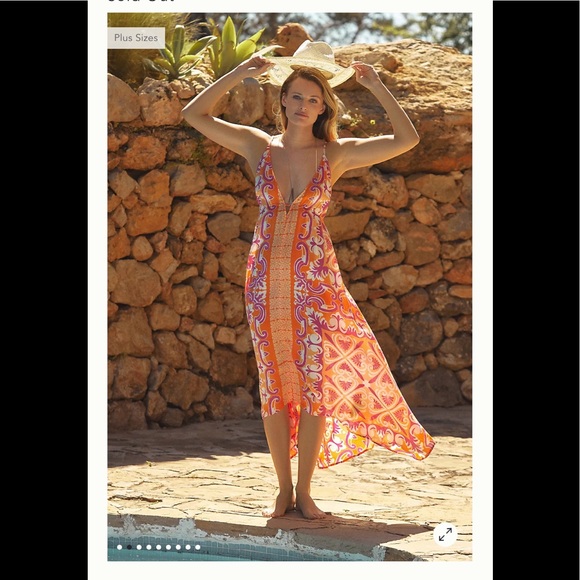 Anthropologie Other - Abstract Midi Cover Up Dress Small